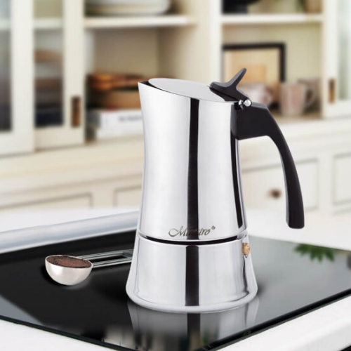 Кавоварка гейзерна 300мл (6 порцій) нержавіюча сталь MR-1668-6 Maestro Житомир - фото 4