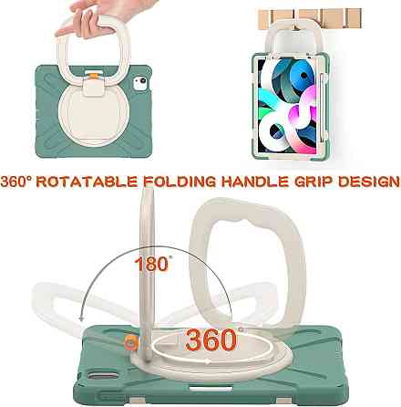 Чохол для iPad Air 4 10.9” (2020), iPad Pro 11” (2018/2020/2021), із ручкою підставкою, протиударний, з тримачем стилуса зелений Київ