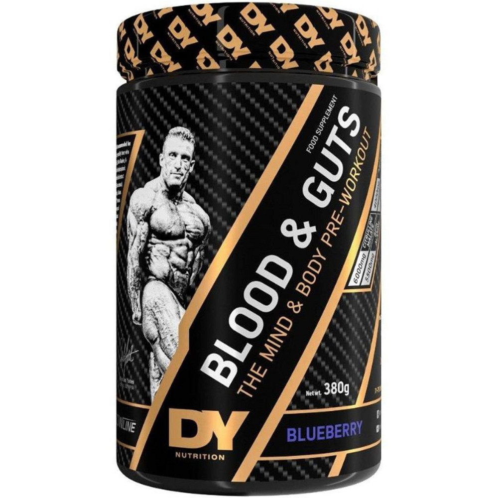 Предтренировочный комплекс Dorian Yates Blood and Guts 380g (Blueberry) Луцк - изображение 1
