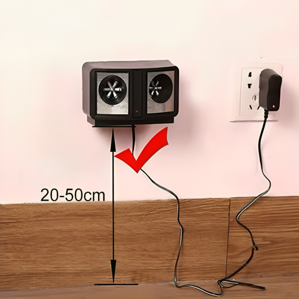 Ультразвуковий відлякувач гризунів і комах до 200 м², Dual Sonic / Відлякувач комарів і мишей Київ - фото 3