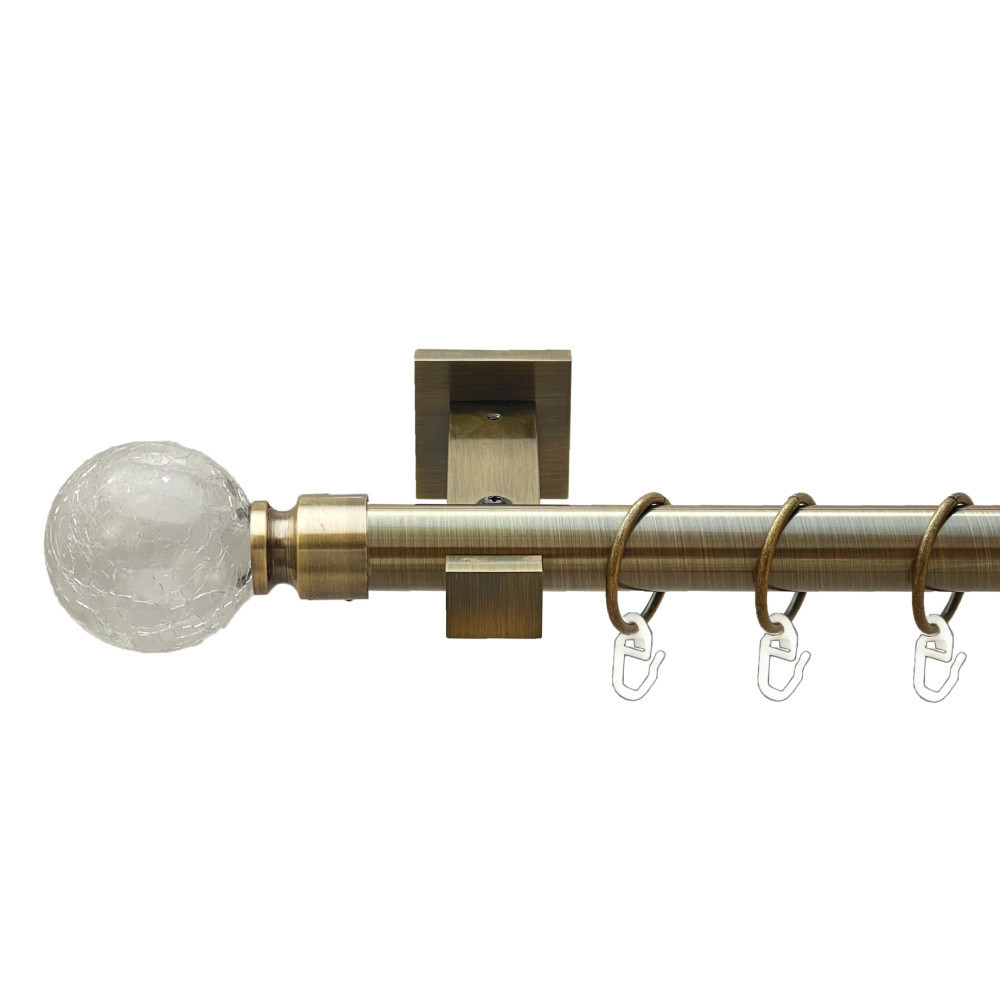 Карниз Orvit Сепія металевий однорядний техно гладка труба кільце металеве Антик 25 мм 240 см (00-00025910) Львов - изображение 1