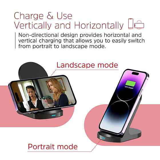 Зарядний пристрій Wireless Energizer WCP108 QI 15W чорний Винница