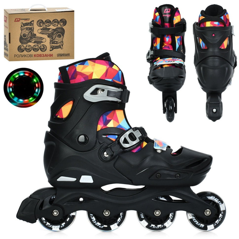 Дитячі розсувні ролики A4158-L-B, розмір 39-42 Вінниця - фото 1