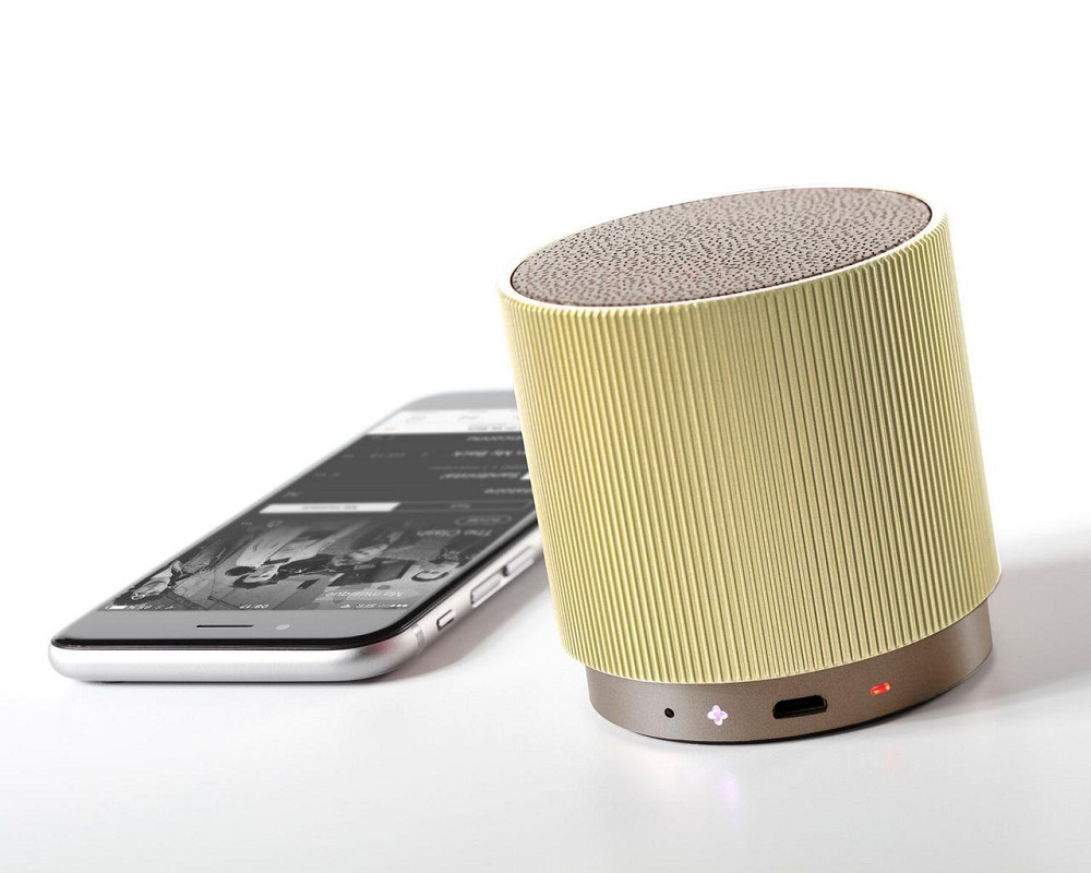 Портативний динамік Lexon Fine Speaker світле золото Рівне - фото 2