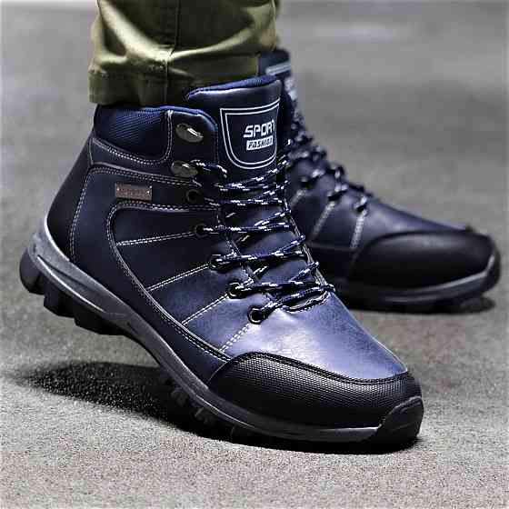 Черевики ЗИМНІ чоловічі Сині Кросівки з МЕХОМ (розміри: 41,42) — 0295 Дніпро