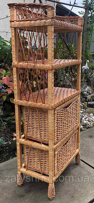 Комод плетеный с ящиками и полками из лозы Киев - изображение 8