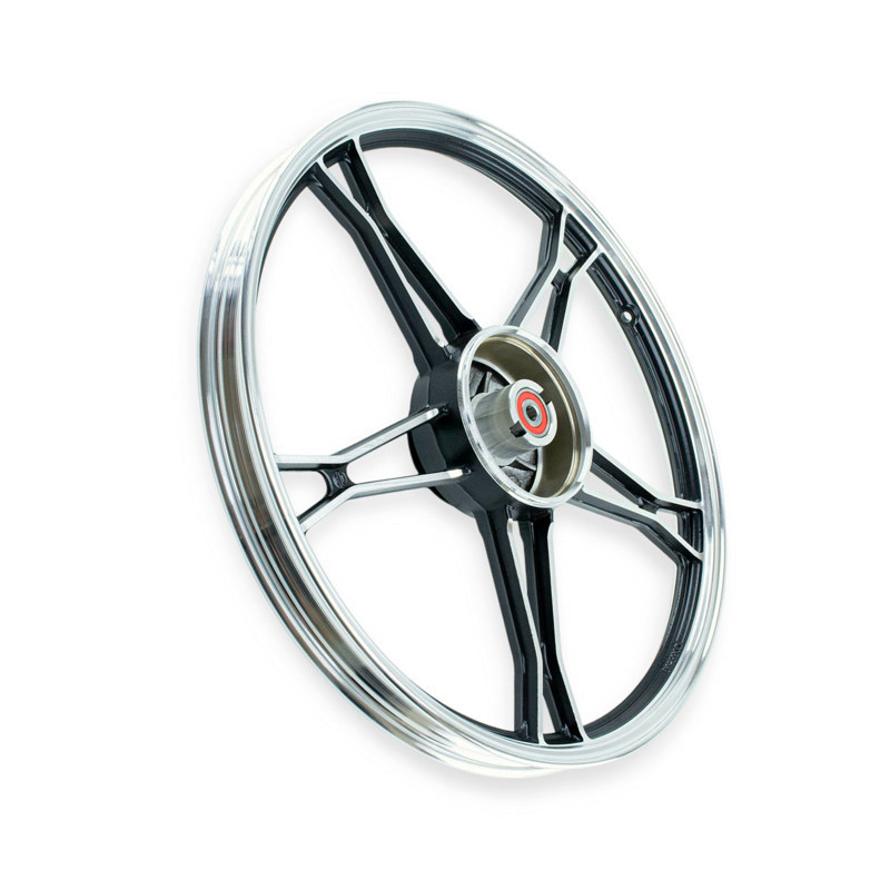 Диск передний мопед Дельта литой черный D=17 подшипник 12 мм колесный Мукачево - изображение 1