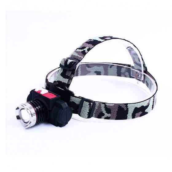 Тактичний налобний ліхтар WATTON WT-122 з акумулятором та USB кабелем дальністю 250м Кам'янець-Подільський