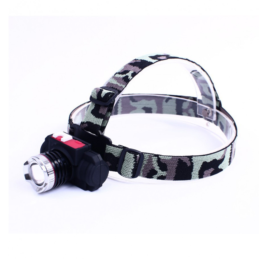 Тактичний налобний ліхтар WATTON WT-122 з акумулятором та USB кабелем дальністю 250м Кам'янець-Подільський - фото 5