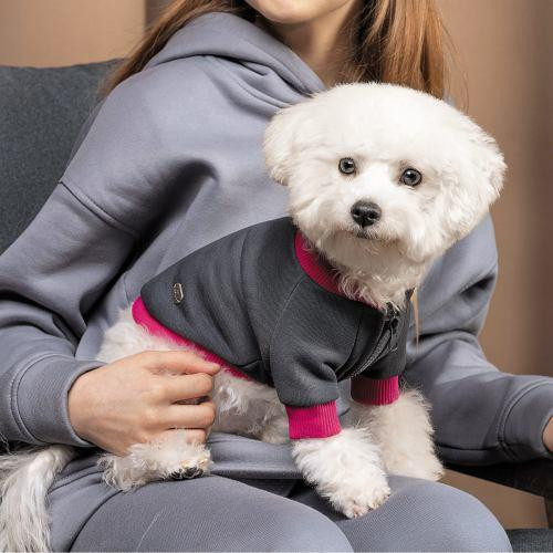 Толстовка Pet Fashion «Bim» для собак, размер М, серая Винница - изображение 4