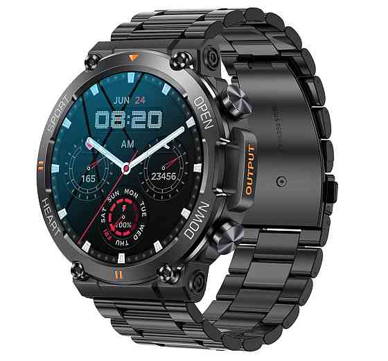 Розумний смарт-годинник Smart Storm Steel (2 ремінці) Чорний Київ