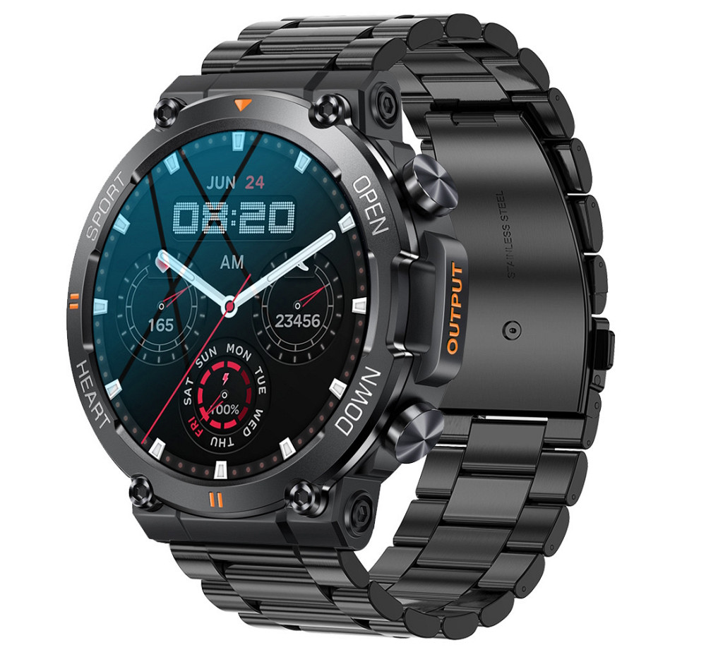 Розумний смарт-годинник Smart Storm Steel (2 ремінці) Чорний Київ - фото 4