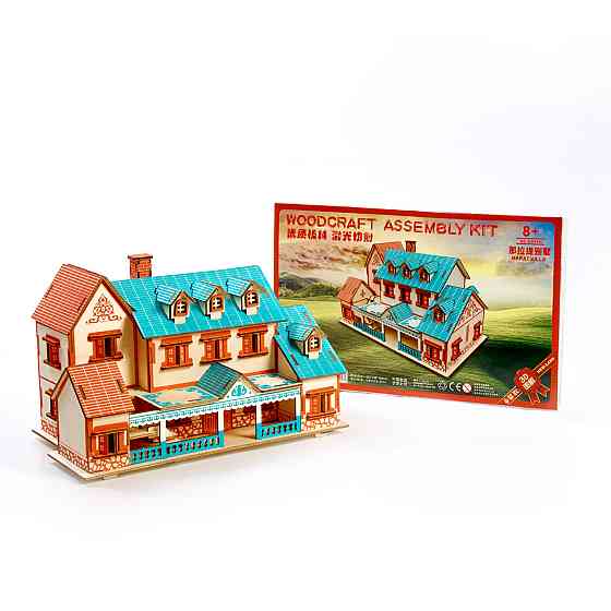 Дерев'яні 3D пазли . Тривимірний конструктор-головоломка 29.3 см * 16.8 см * 18 см Кам'янець-Подільський