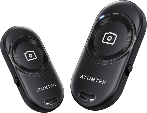 Bluetooth-пульт для селфі ATUMTEK (Набір 2 шт.) Бездротова кнопка затвора камери для iPhone та Android Чорний Київ