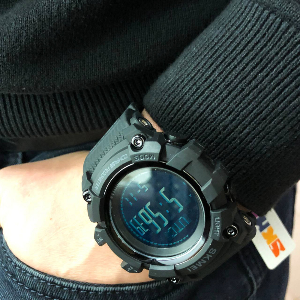 Водонепроникний годинник для риболовлі, Чоловічий водостійкий спортивний тактичний наручний годинник KN-73 Львів - фото 12