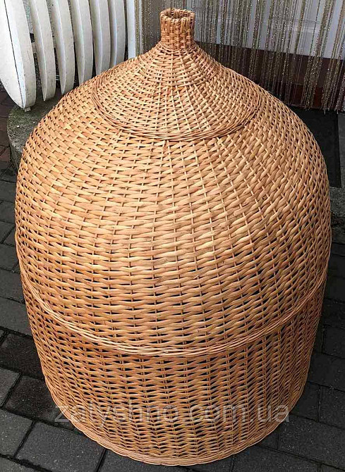 Плетена люстра з лози велика у формі дзвона Київ - фото 5