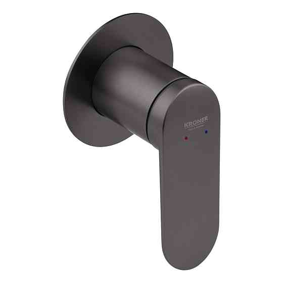 Смеситель скрытого монтажа для душа Kroner Element 211433-5301 графит Киев
