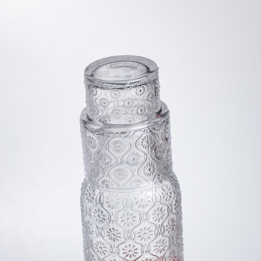 Глечик 700 мл зі склянкою 1 (шт) для напоїв Прозорий HP-19-L2 Київ - фото 3