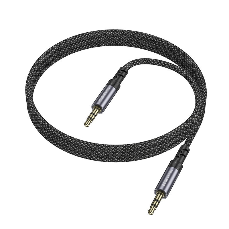 Аудио кабель BOROFONE BL24 Graceful audio cable AUX Metal Grey Одеса - фото 3
