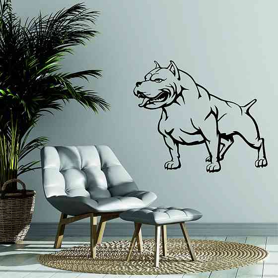 Декоративное настенное Панно «Американский питбультерьер» Декор на стену Киев