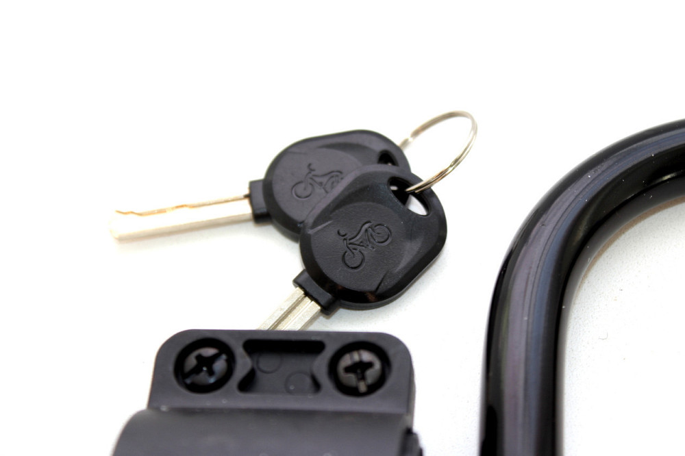 Замок на колесо велосипеда U-подібний JINJIAN SUO-004 на ключі, скоба 14 мм Бровари - фото 4