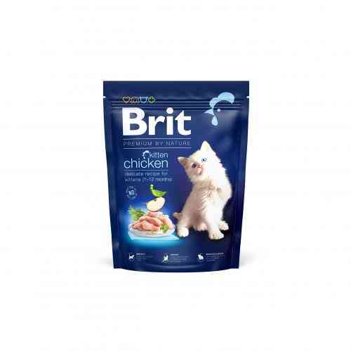 Корм сухий Brit Premium by Nature Cat Kitten для кошенят від 1-12 місяців з куркою 300 г Київ