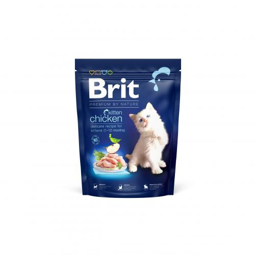 Корм сухий Brit Premium by Nature Cat Kitten для кошенят від 1-12 місяців з куркою 300 г Київ - фото 1