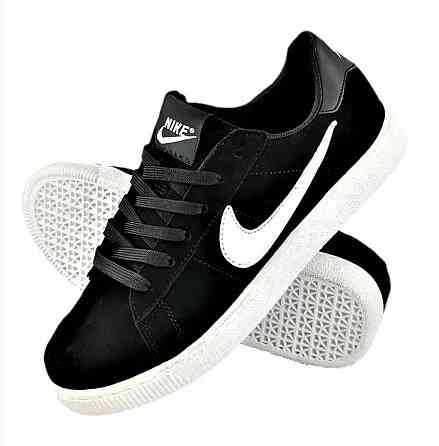 Кроссовки Nike Чёрные Мужские Замшевые Найк (размеры: 44) Видео Обзор Днепр