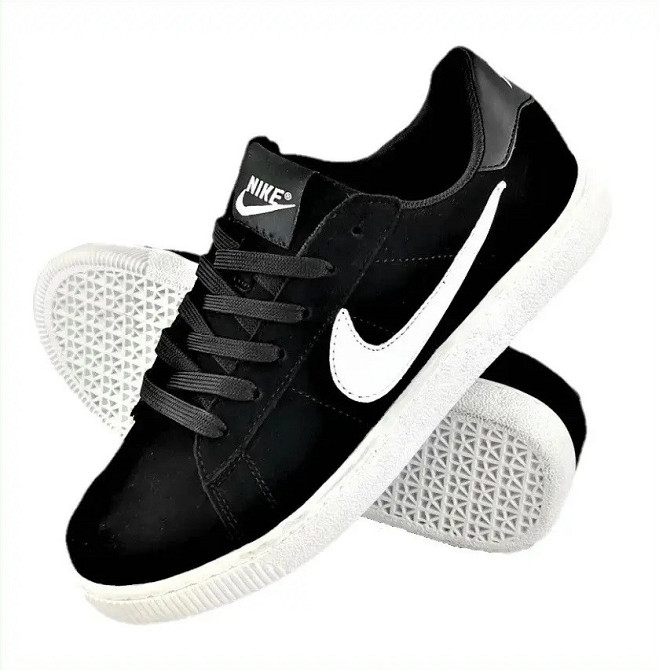 Кросівки Nike Чорні Чоловічі Замшеві Найк (розміри: 44) Відео Огляд Дніпро - фото 1