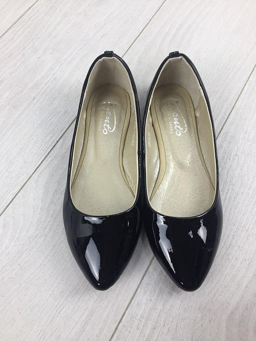 Kentro Балетки жіночі KENTO 1610 чорні (весна-осінь, шкіра лакована) (3440) Коломия - фото 5