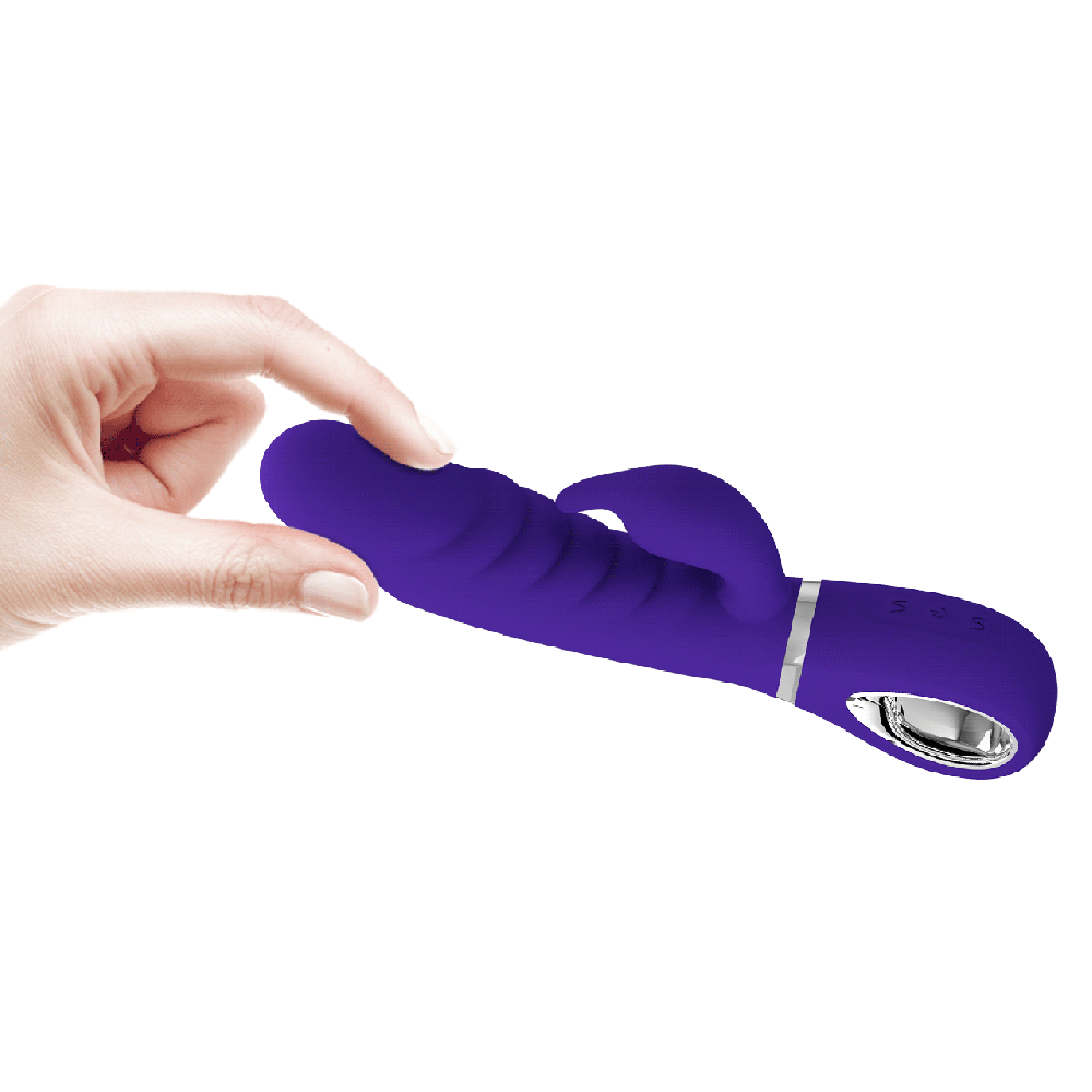 Ребристый вибратор Pretty Love - Prescott Purple, BI-014635-3 Sex Aura Киев - изображение 3
