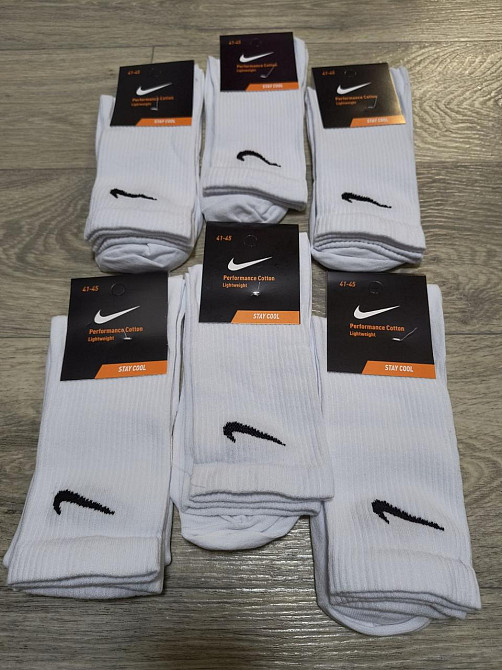 Набір чоловічих шкарпеток із бавовни (6 шт. в уп). Білі чоловічі шкарпетки Stay cool. Розмір 41-45 Київ - фото 6