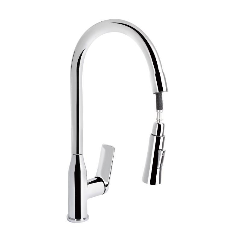 Смеситель для кухни Qtap Vlasta New с выдвижным изливом QTVLA344CRM45646 Chrome Киев - изображение 3