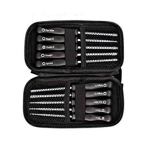 Набор отверток 10 шт и тахометр для регулировки карбюраторов, инструменты в чехле Киев