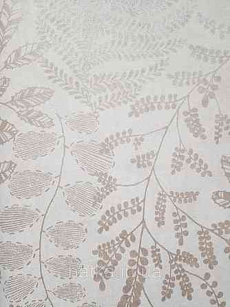 Обои виниловые на флизелине AS creation The Bos 0.53х10 листья ветки бежевые перламутр на белом Киев
