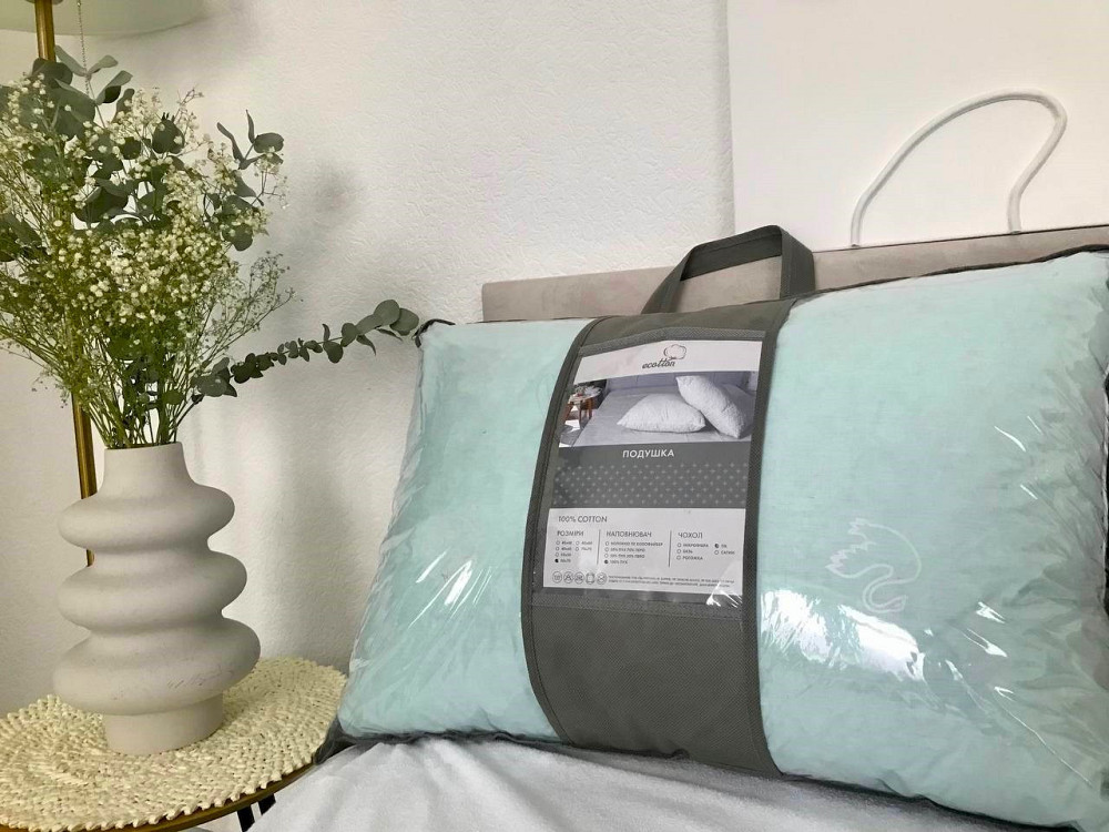 Ecotton Подушка Ecotton 50х70 см пухова 100% Blue 40-0794 Київ - фото 5