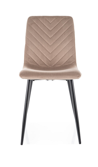 Стілець DAREN VELVET чорний каркас/капучино BL.38 Киев - изображение 2