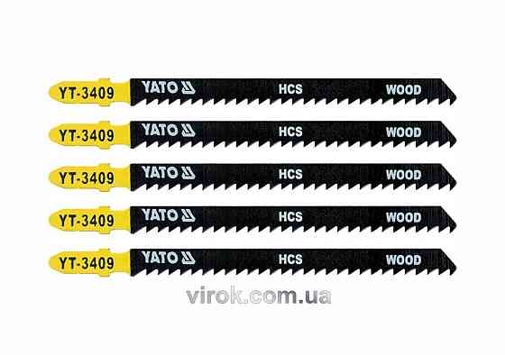 Полотно для електролобзика (дерево) YATO: 8TPI, L = 115 мм. Уп. 5 шт. [50/250] Одеса