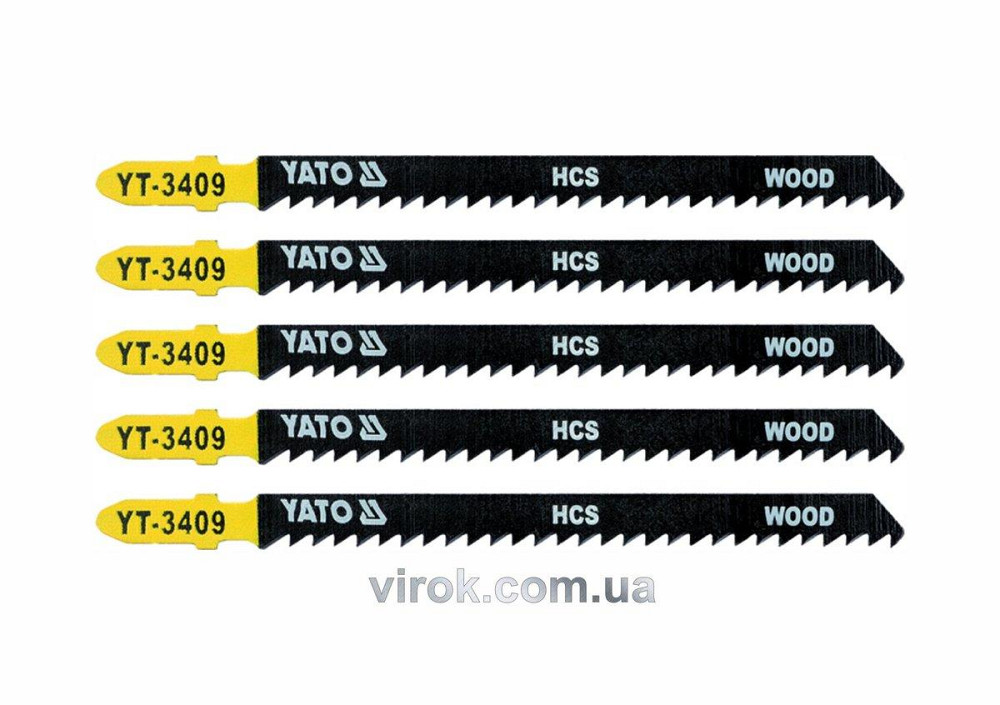 Полотно для електролобзика (дерево) YATO: 8TPI, L = 115 мм. Уп. 5 шт. [50/250] Одеса - фото 1