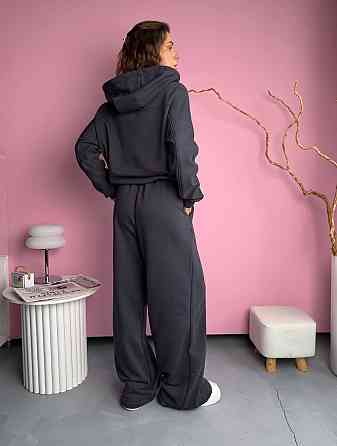 Женский стильный повседневный костюм двойка из качественной трехнитки диагональ Одесса