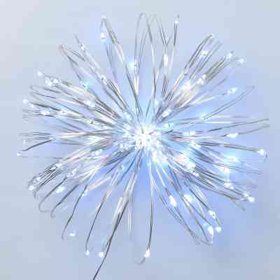 Гірлянда YES! Fun Нитка на мідному дроті 100 LED Холодно-біла 10 м Статична USB (975036) Вінниця