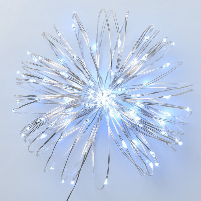 Гірлянда YES! Fun Нитка на мідному дроті 100 LED Холодно-біла 10 м Статична USB (975036) Вінниця - фото 1