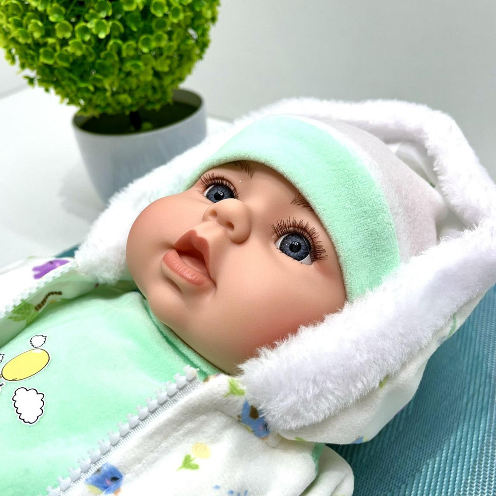 Кукла-пупс м'яконабивна з соскою та звуковими ефектами укр мова 42см Вид 2 (M 5919 I UA) Чернігів - фото 5