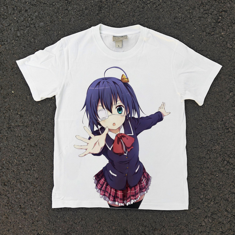 Футболка для хлопчика з принтом аніме Аніме Лове Кхунібйоу Отхер оверсайз (зріст від 165 до 180) Чорний Дніпро - фото 1