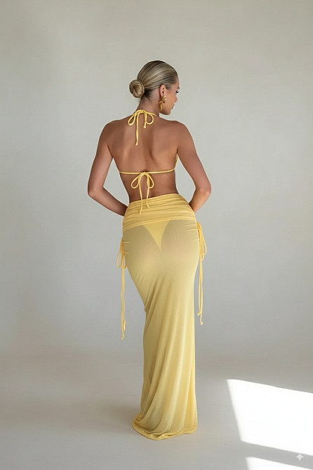 Купальник пропускає сонячне світло +SPF 50 Жовтий М 2649984994 Дніпро - фото 2