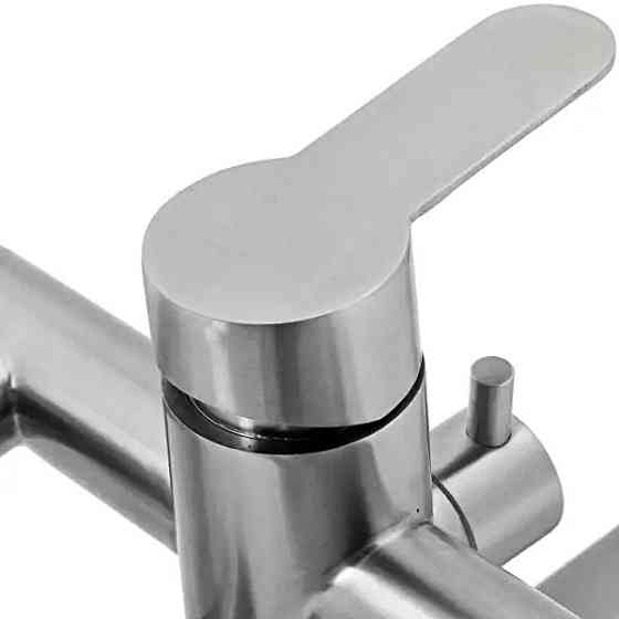 Смеситель для ванны универсальный Zerix DAX-006 (EURO) нержавеющая сталь (ZX3150) Черновцы