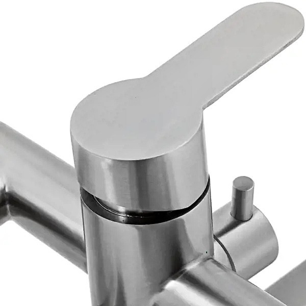 Смеситель для ванны универсальный Zerix DAX-006 (EURO) нержавеющая сталь (ZX3150) Черновцы - изображение 5