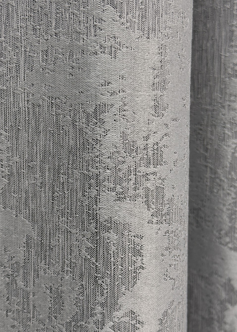 Комплект готовых штор VR-Textil Жаккард Sultan YL № 1212 ш Серый 150х270 см 2 шт (33-0037) Киев - изображение 8