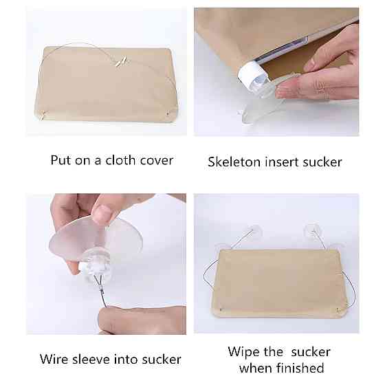 Підвісне віконне ліжечко для кота RESTEQ 55×35 см — гамак на вікно, лежак для кота, спальне місце на присосках Київ