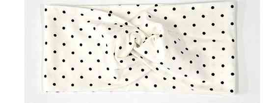 Пов'язка для дівчинки біла в горох Київ